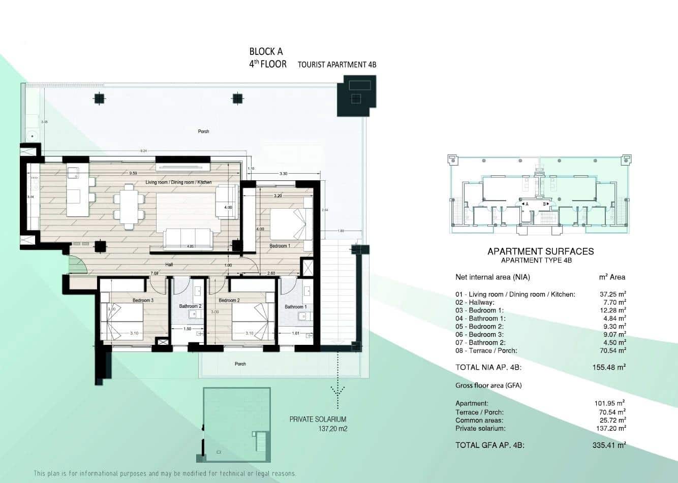3 chambre Appartement à vendre à Los Narejos avec garage - 369 900 € (Ref: 10060336)