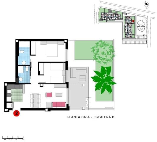 2 makuuhuone Huoneisto myytävänä paikassa Les Bassetes - El Marjal, Dénia mukana uima-altaan - 315 000 € (Ref: 10060342)