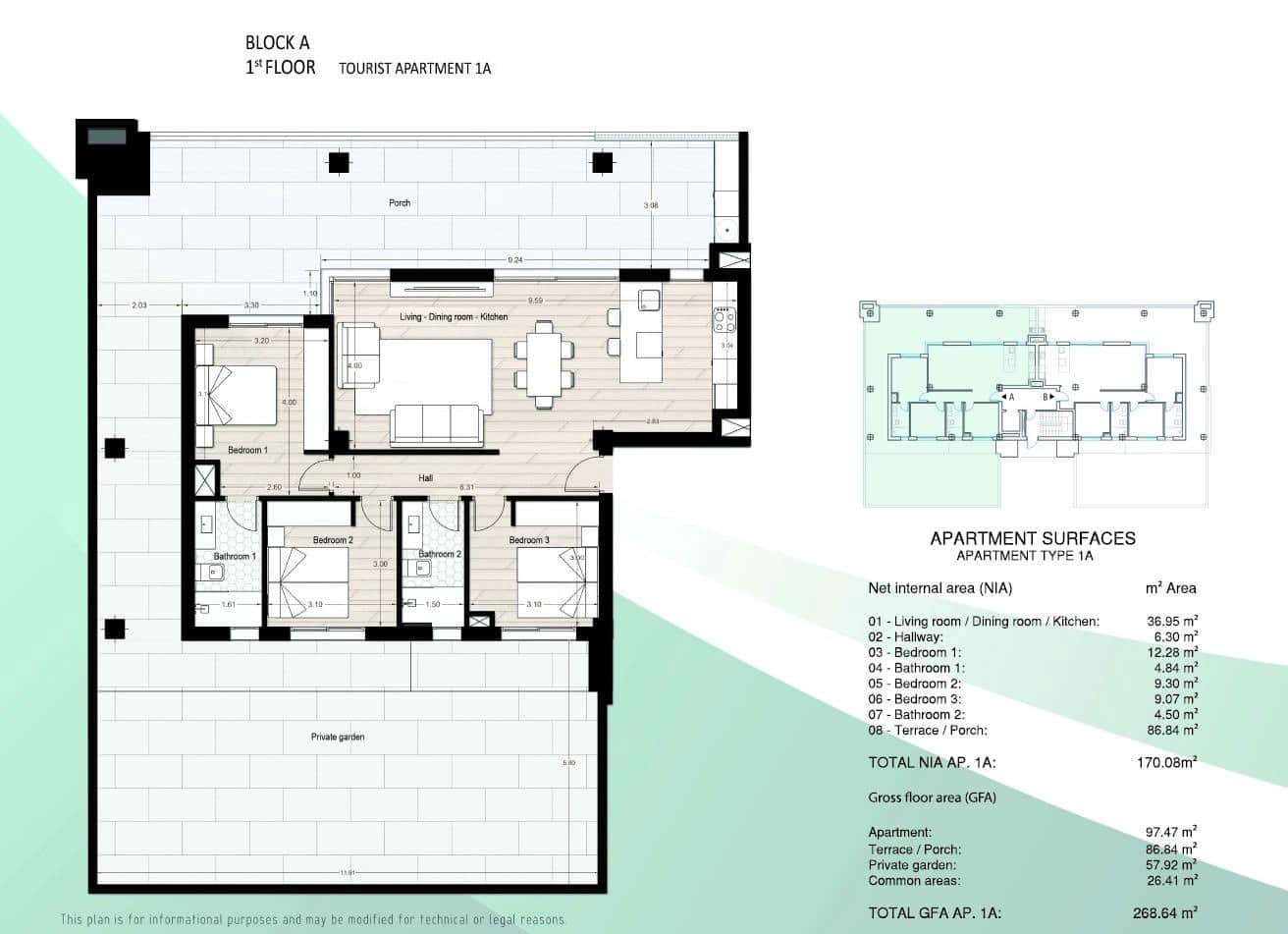 3 chambre Appartement à vendre à Los Narejos avec garage - 324 900 € (Ref: 10060344)