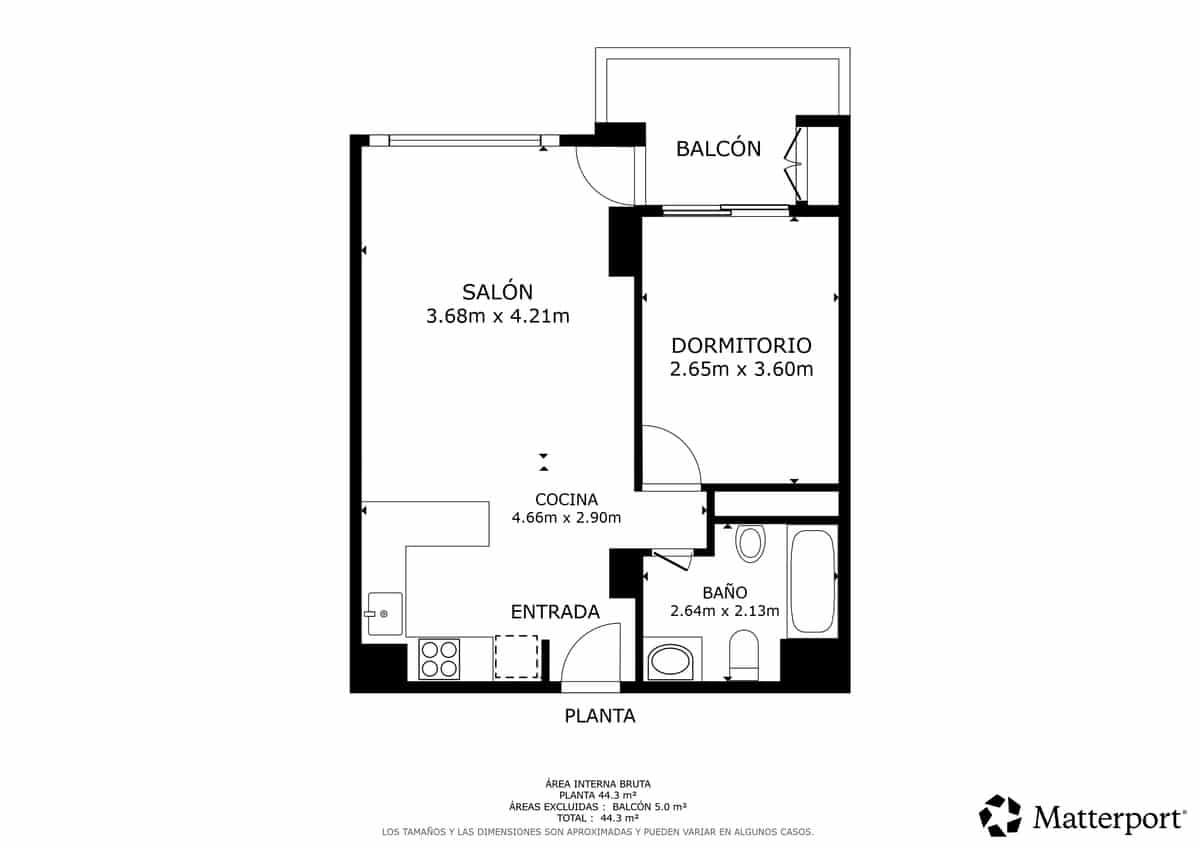 1 sovrum Lägenhet till salu i Ibiza stad med pool - 399 000 € (Ref: 10002456)