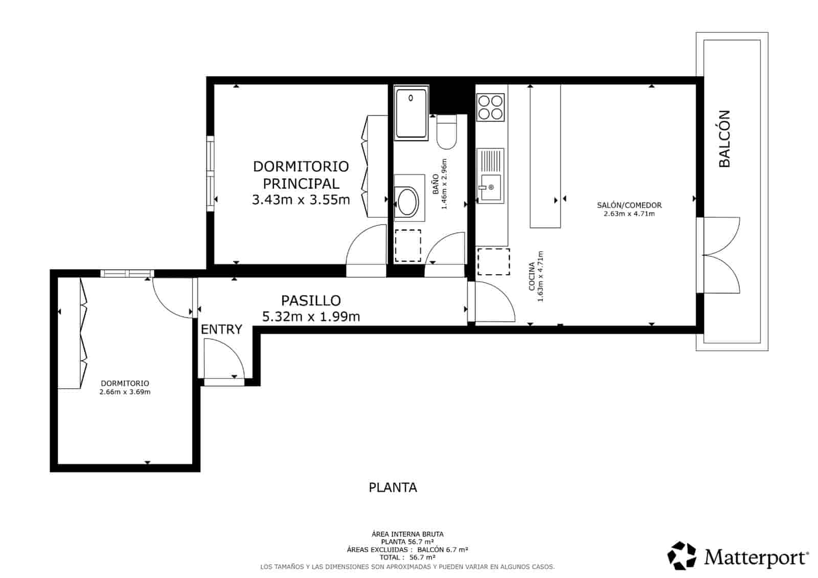 2 bedroom Flat for sale in Ibiza / Eivissa town - € 415,000 (Ref: 10033424)