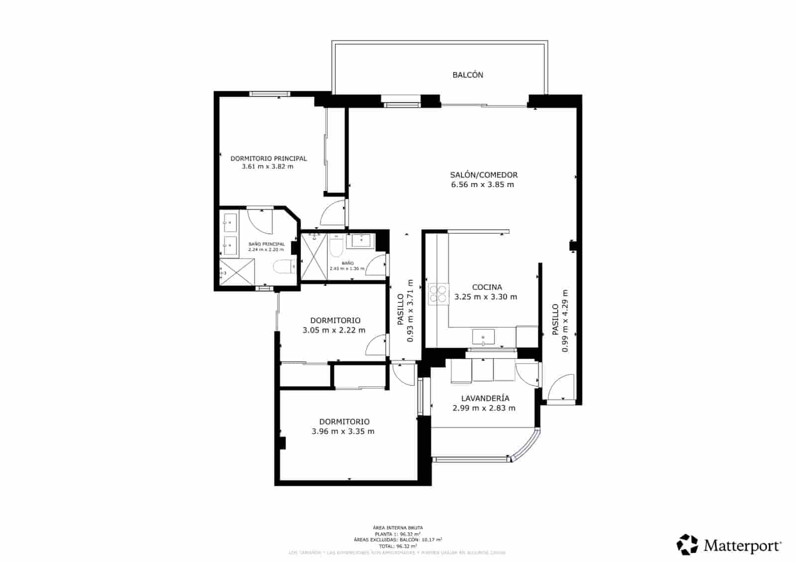 3 sovrum Lägenhet till salu i Ibiza stad med garage - 745 000 € (Ref: 10033427)