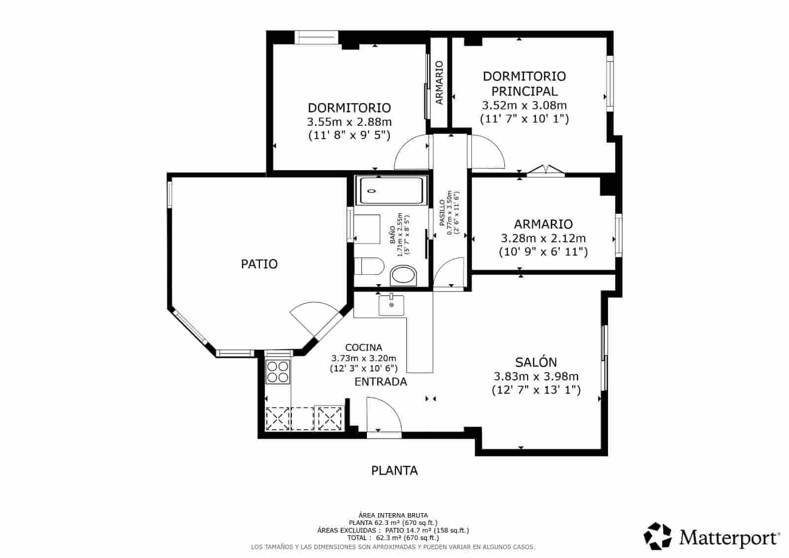 3 soverom Leilighet til salgs i Malaga by med garasje - € 350 000 (Ref: 10148286)