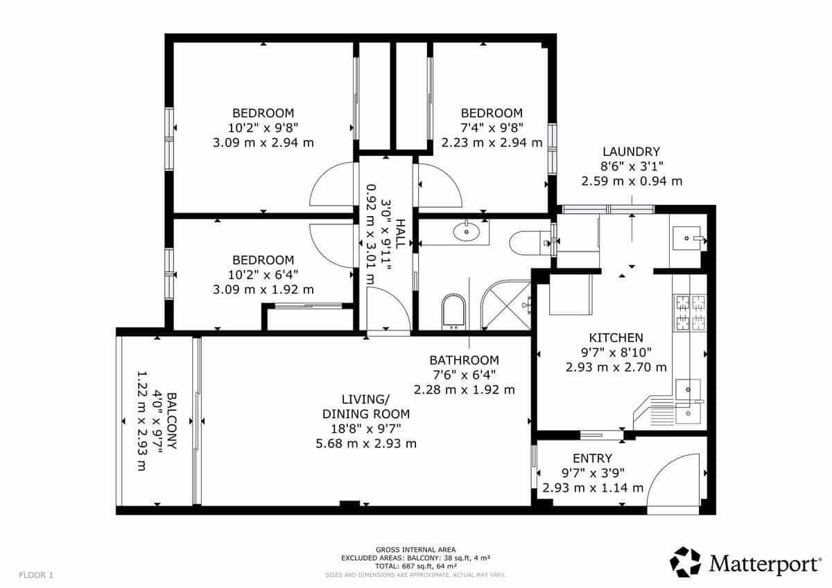 Piso de 3 habitaciones en Málaga ciudad en venta - 220.000 € (Ref: 10168148)