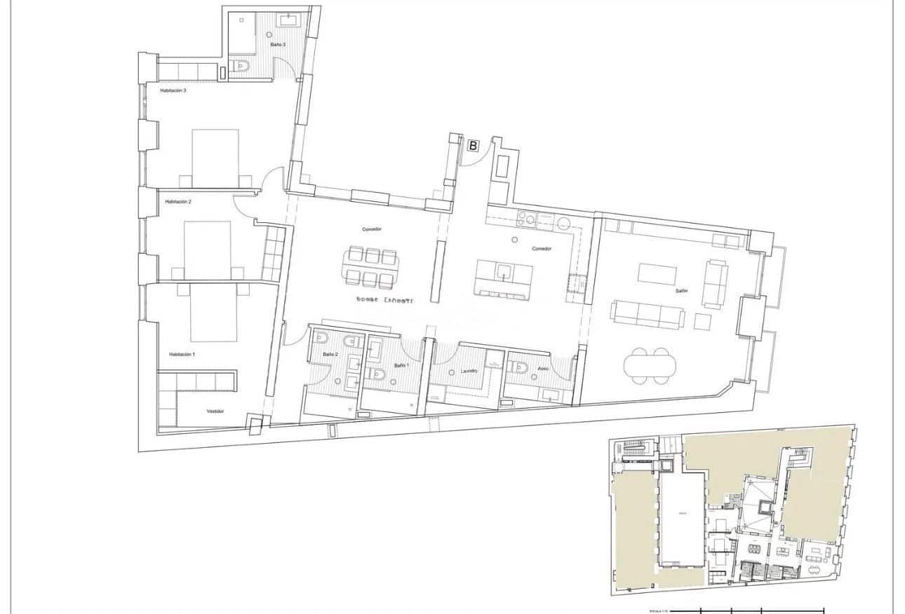 3 camera da letto Appartamento in vendita in Madrid citta - 1.925.941 € (Rif: 9415427)