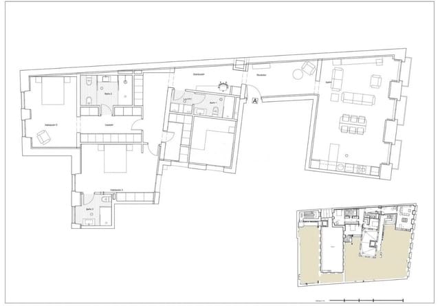 Piso de 3 habitaciones en Madrid ciudad en venta - 1.990.893 € (Ref: 9415432)