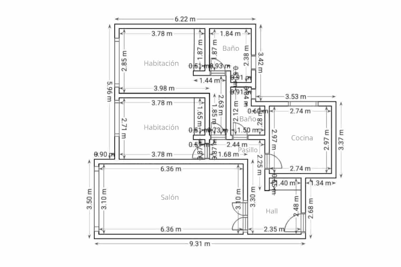 2 camera da letto Appartamento in vendita in Madrid citta con piscina garage - 380.000 € (Rif: 9470311)