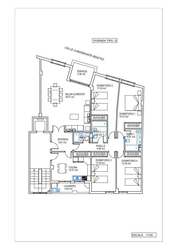Apartamento de 4 habitaciones en Málaga ciudad en alquiler con garaje - 2.100 € (Ref: 9523938)