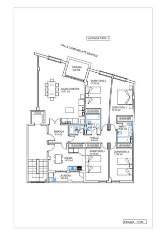Apartamento de 4 habitaciones en Málaga ciudad en alquiler con garaje - 2.100 € (Ref: 9523938)