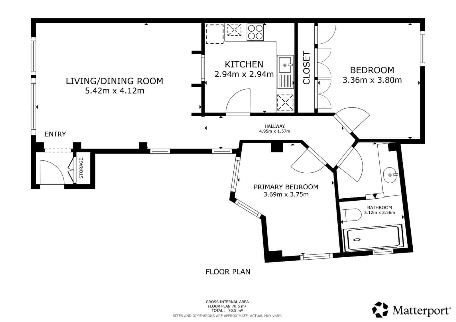 2 quarto Apartamento para venda em Valencia cidade - 328 500 € (Ref: 9550801)