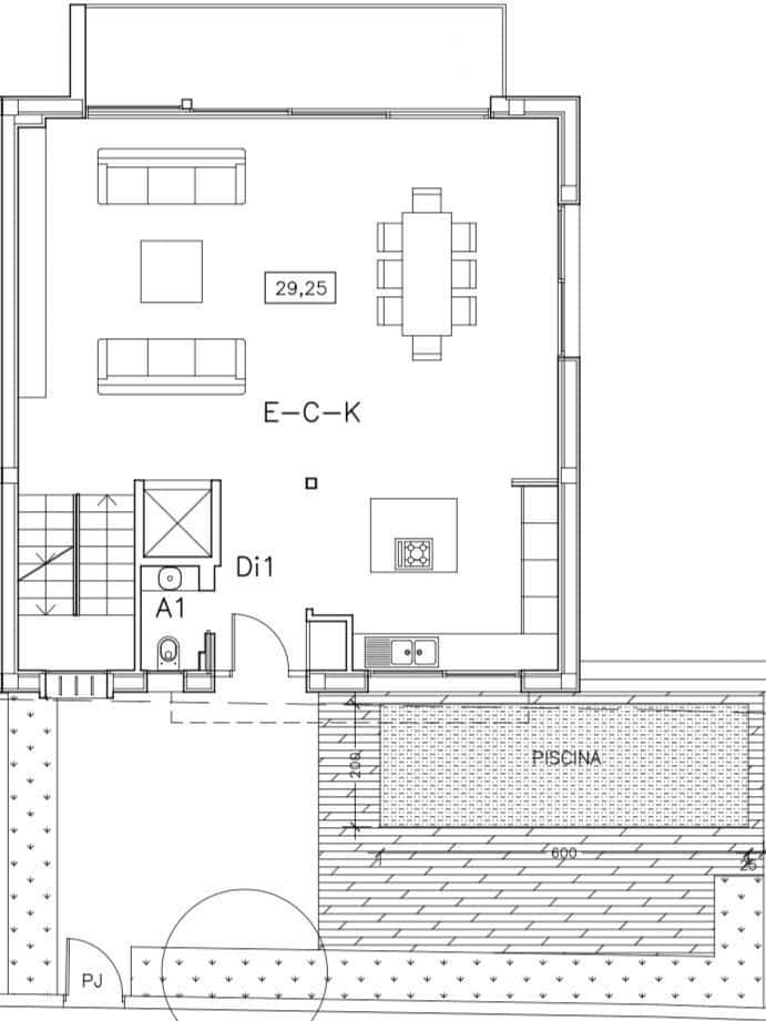 3 bedroom Semi-detached Villa for sale in Santa Eulalia / Santa Eularia with pool garage - € 1,790,000 (Ref: 9627200)