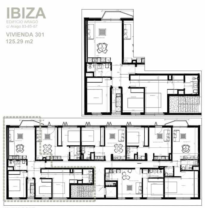 3 sovrum Lägenhet till salu i Ibiza stad med garage - 670 000 € (Ref: 9770274)