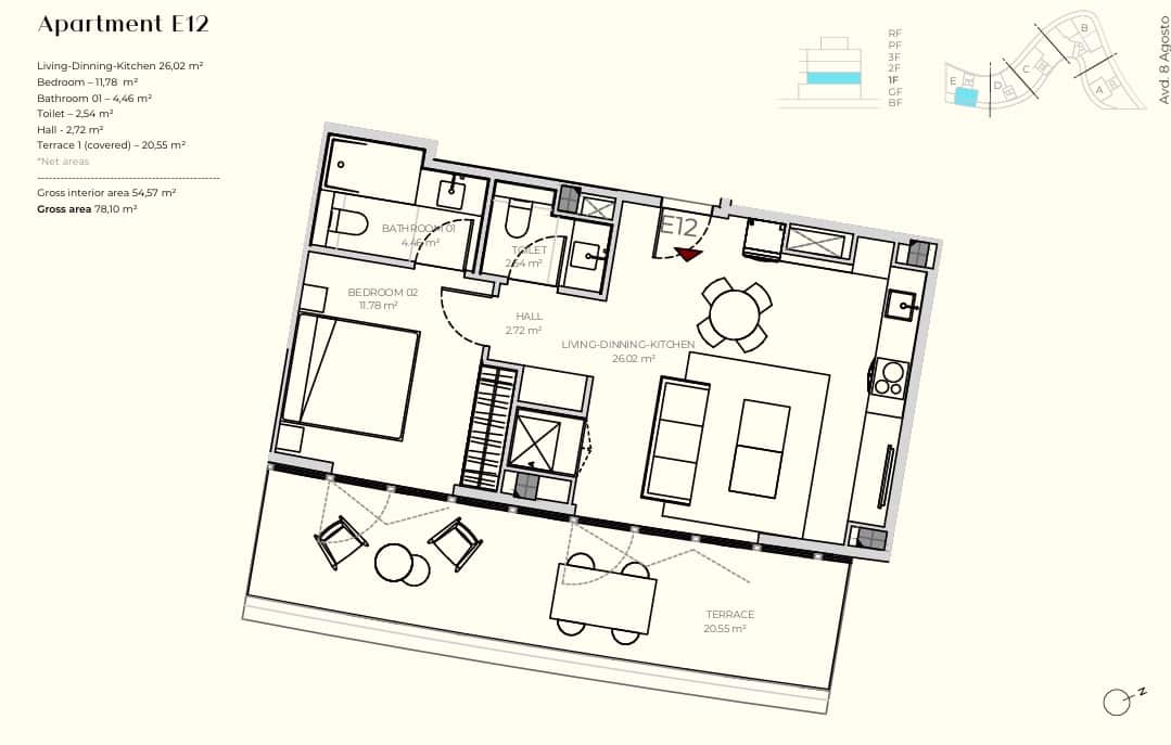 1 bedroom Apartment for sale in Madrid city with pool garage - € 830,000 (Ref: 9859069)