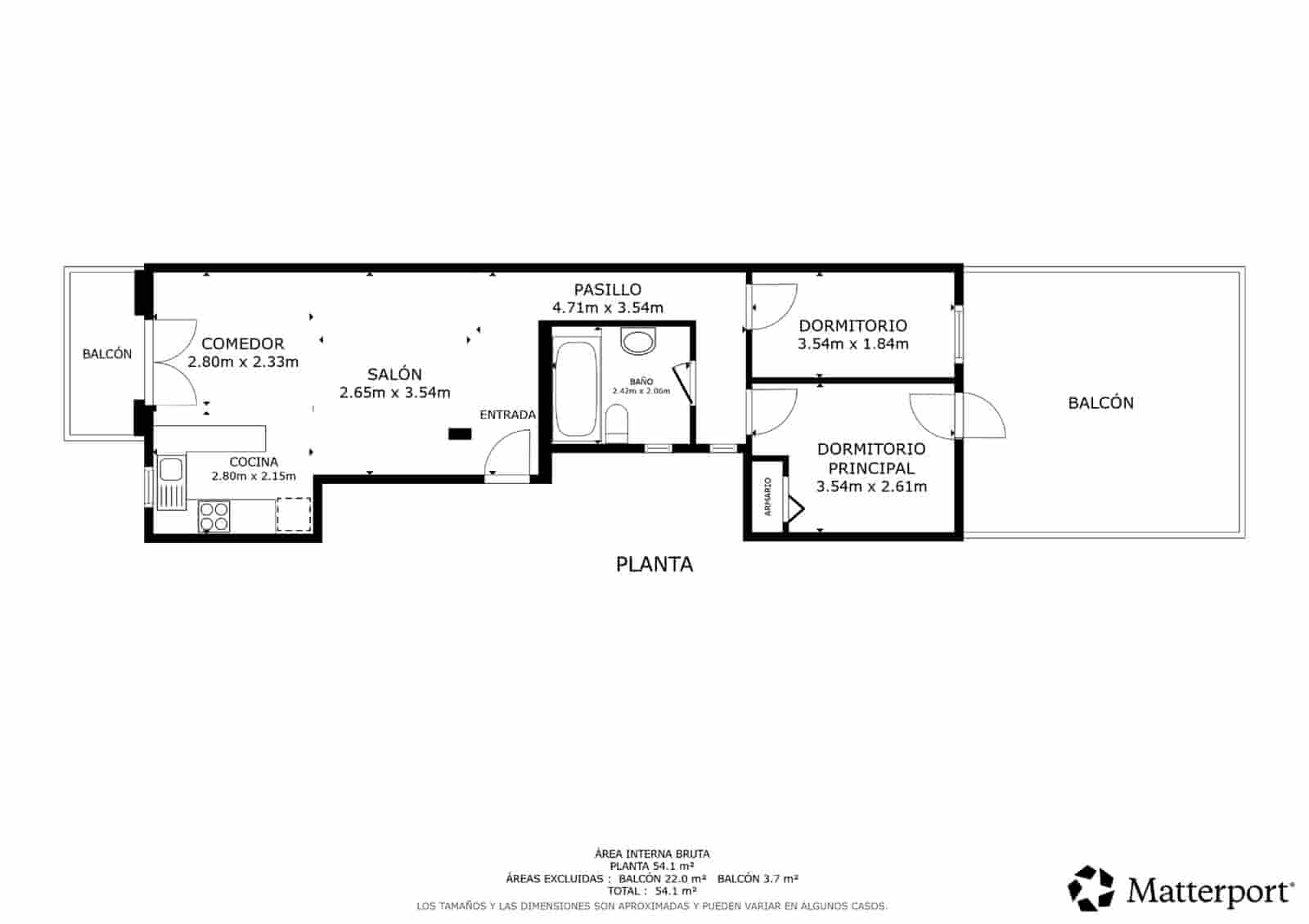 2 sovrum Lägenhet till salu i Ibiza stad - 420 000 € (Ref: 9966113)