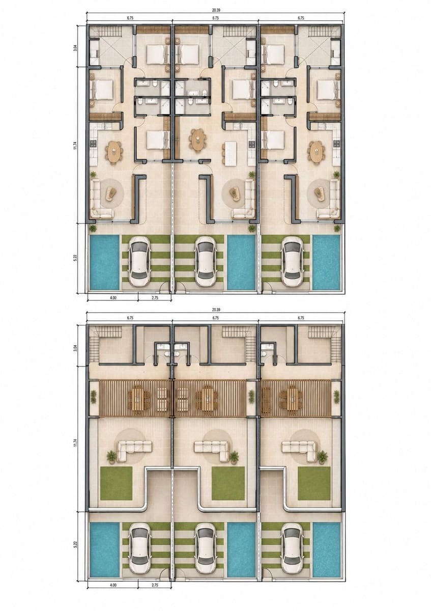 3 soverom Bungalow til salgs i San Pedro del Pinatar med svømmebasseng garasje - € 369 900 (Ref: 10177138)