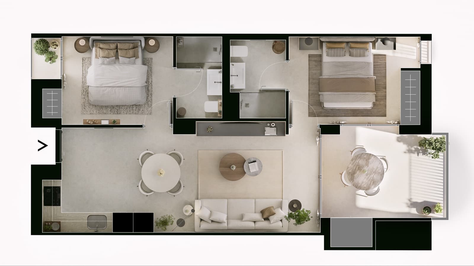 2 quarto Apartamento para venda em Javea / Xabia com piscina garagem - 280 500 € (Ref: 9121500)