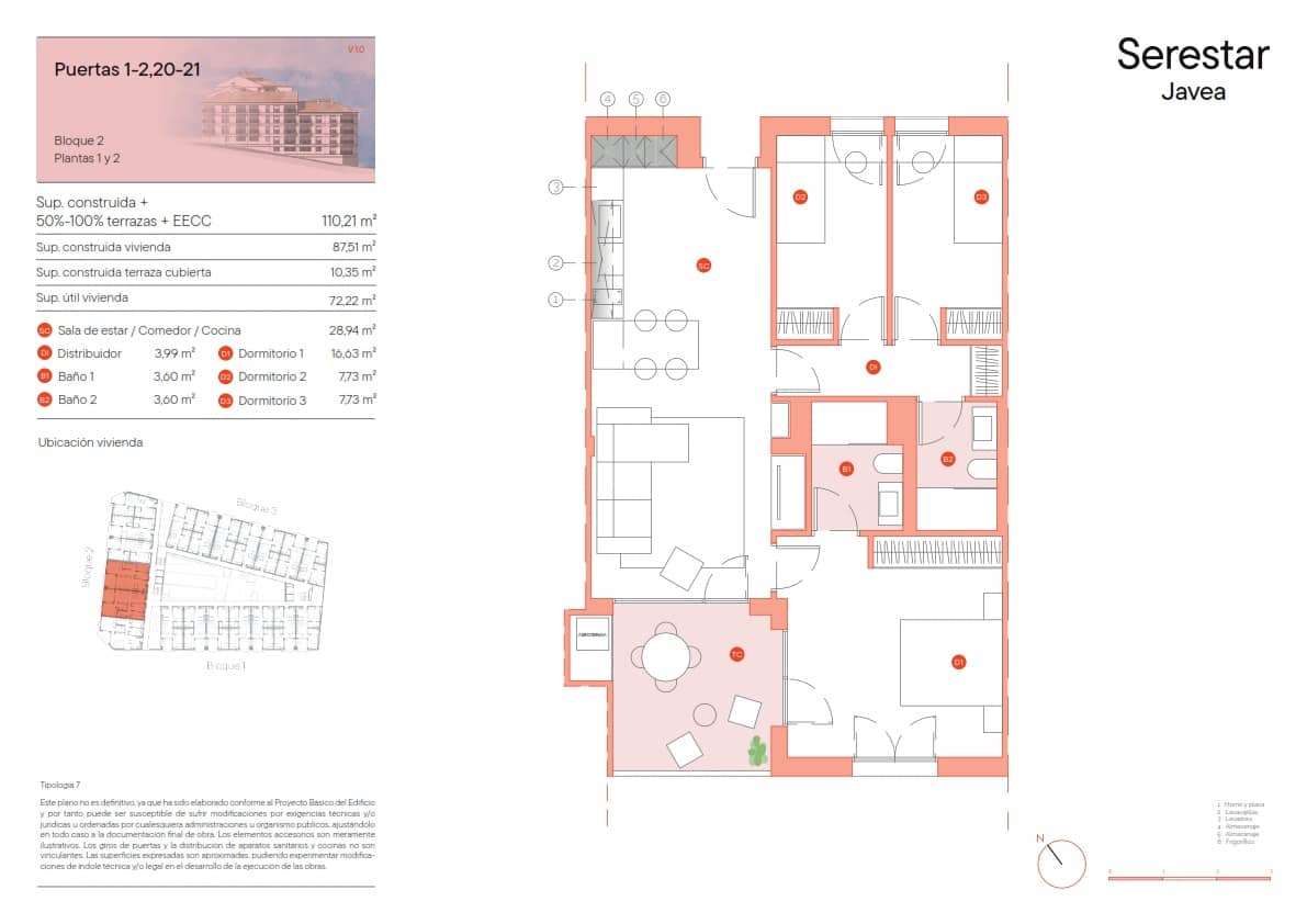 3 soverom Leilighet til salgs i Javea / Xabia med svømmebasseng garasje - € 340 500 (Ref: 9123533)