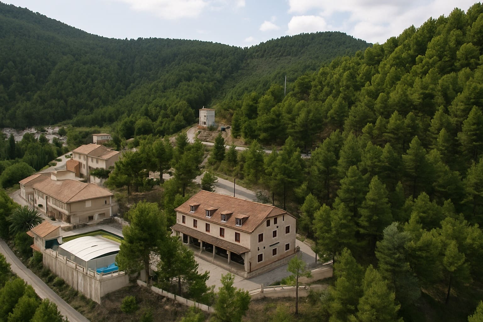 Hotel na sprzedaż w Elche de la Sierra z basenem garażem - 1 800 000 € (Ref: 9221446)