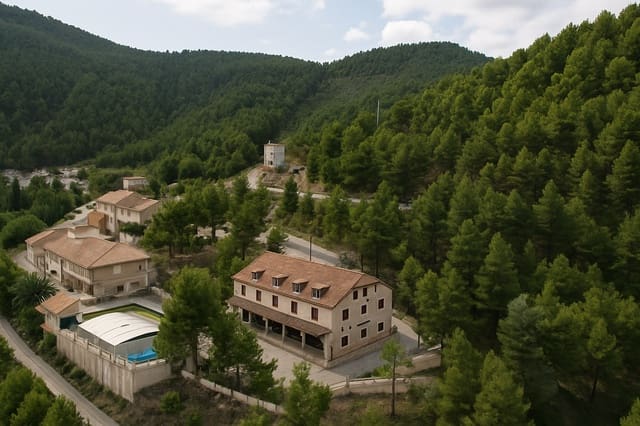 Hotel na sprzedaż w Elche de la Sierra z basenem garażem - 1 800 000 € (Ref: 9221446)