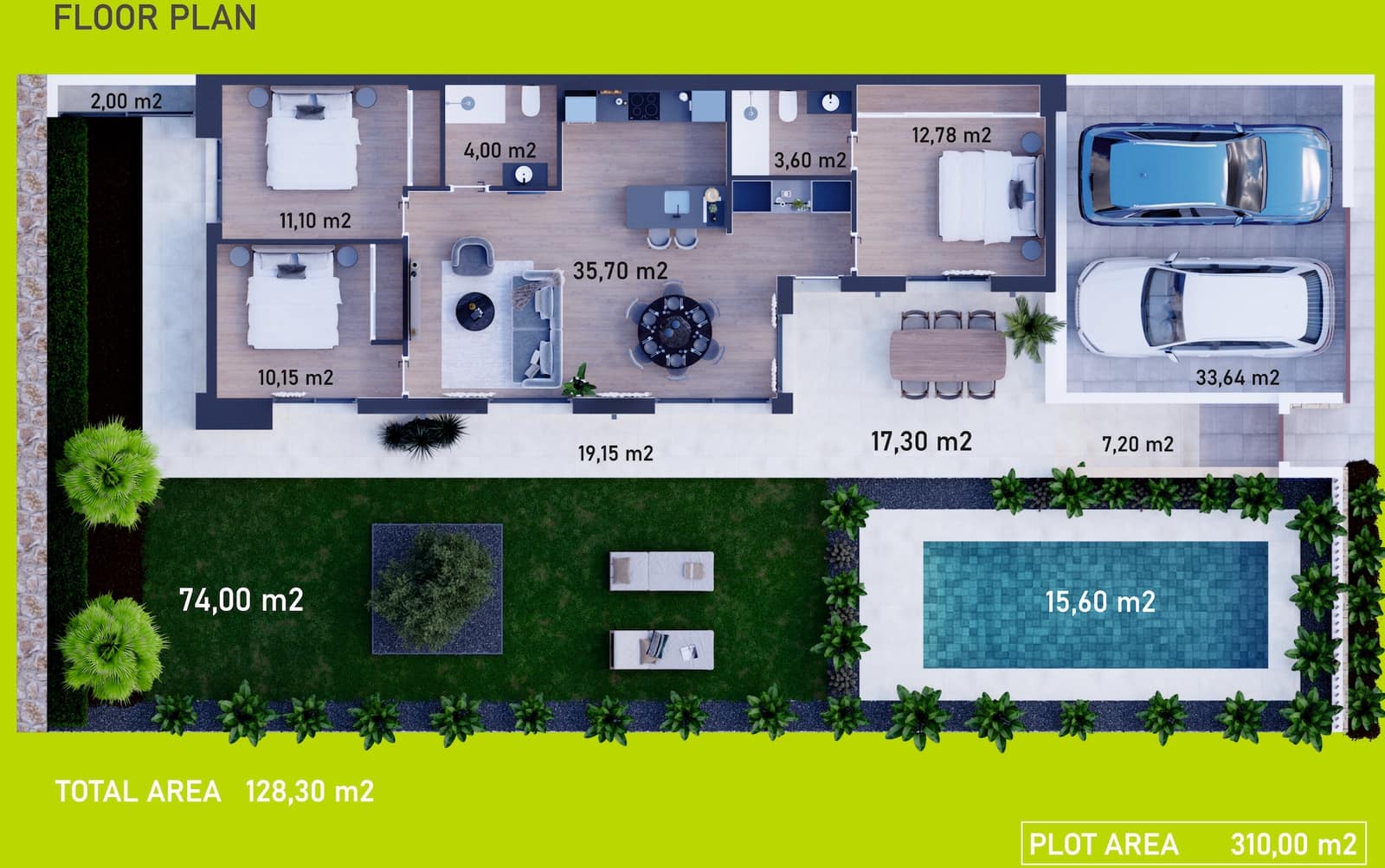 3 camera da letto Villa in vendita in Finestrat con piscina - 489.000 € (Rif: 9624316)