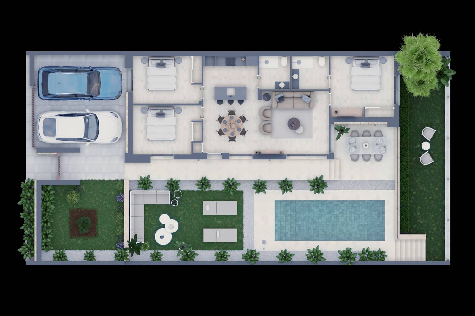 3 soveværelse Villa til salg i Finestrat med swimmingpool - € 489.000 (Ref: 9646750)