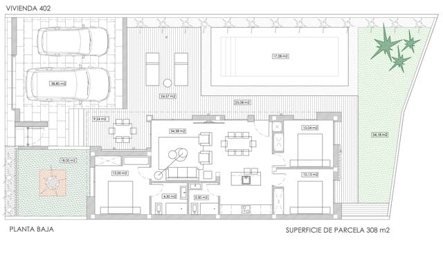 3 sypialnia Willa na sprzedaż w Finestrat Pueblo, Finestrat z basenem - 489 000 € (Ref: 9646750)