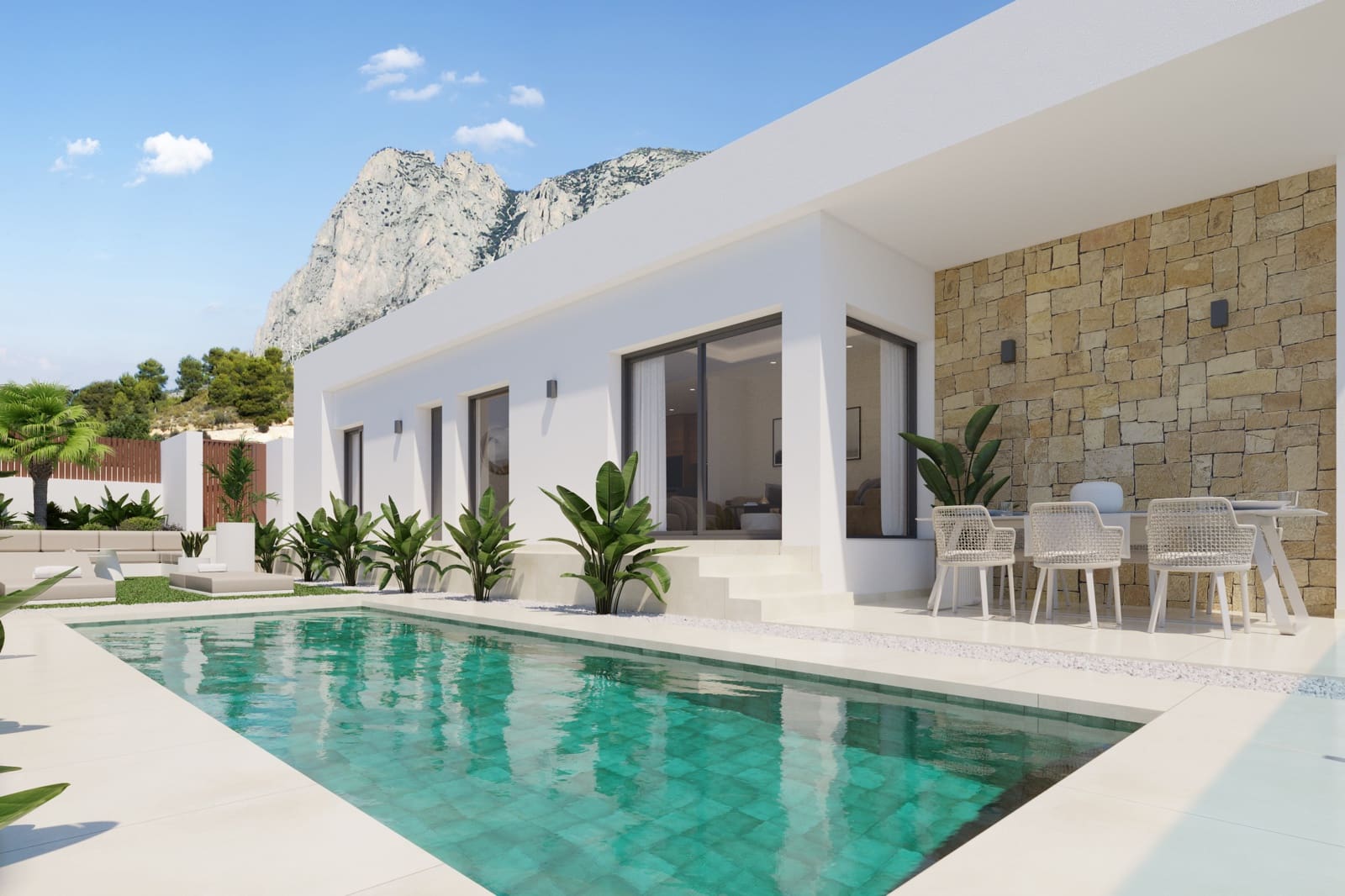 3 soveværelse Villa til salg i Finestrat med swimmingpool - € 489.000 (Ref: 9646750)