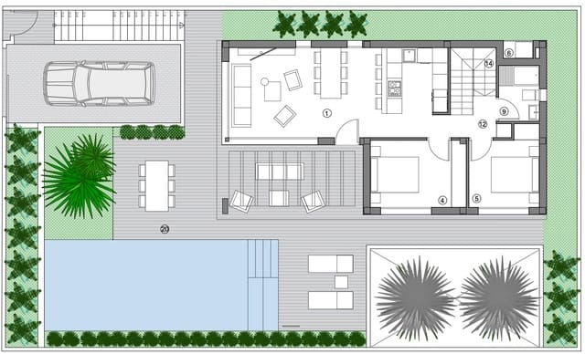 5 sypialnia Willa na sprzedaż w Golf Bahía, Finestrat z basenem garażem - 710 000 € (Ref: 9650920)