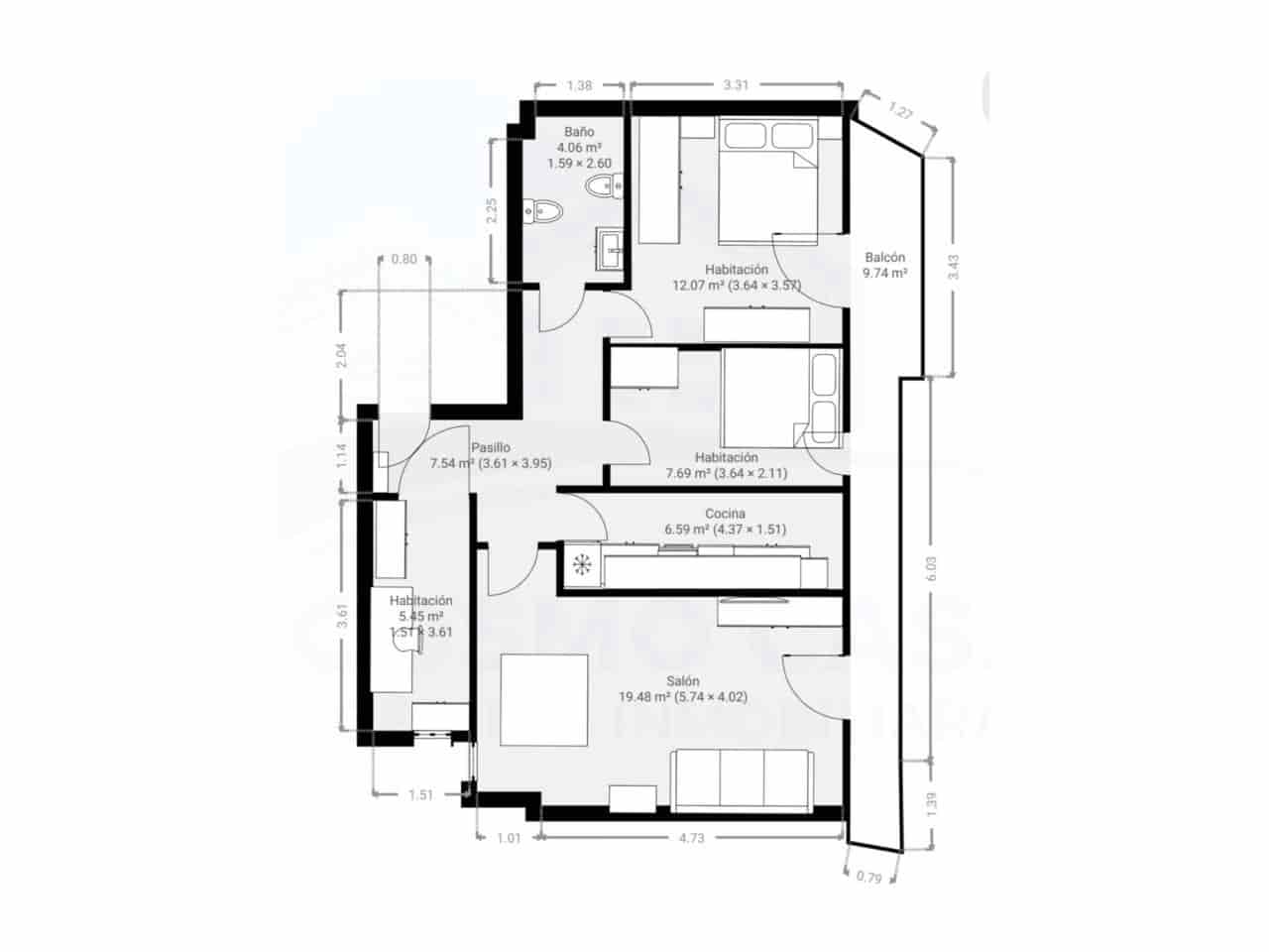 3 slaapkamer Flat te koop in Tarragona stad - € 312.000 (Ref: 9964562)