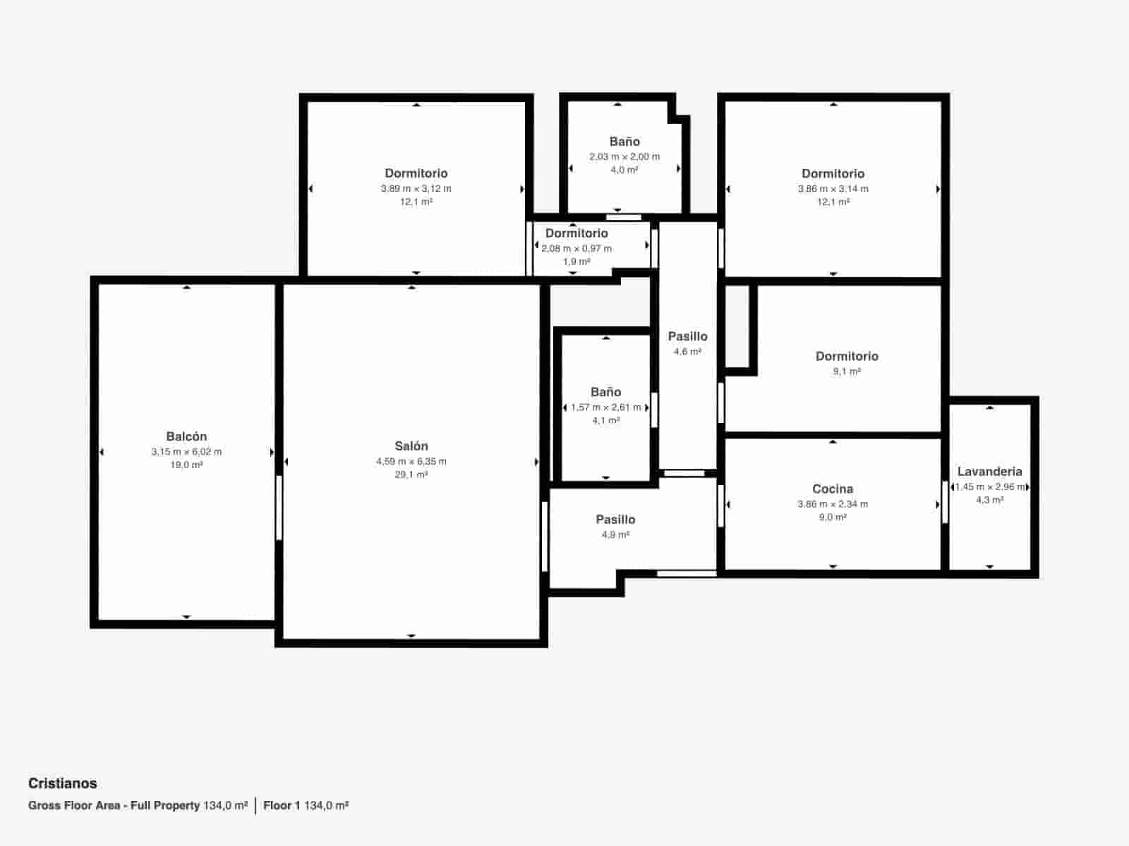 Piso de 3 habitaciones en Los Cristianos en venta con piscina garaje - 565.000 € (Ref: 10185094)