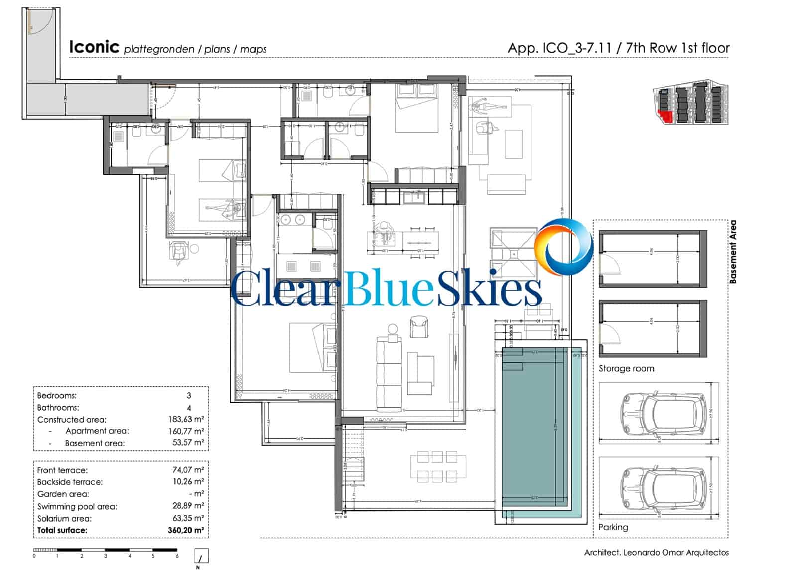 3 bedroom Penthouse for sale in Callao Salvaje with pool garage - € 2,620,000 (Ref: 10029810)