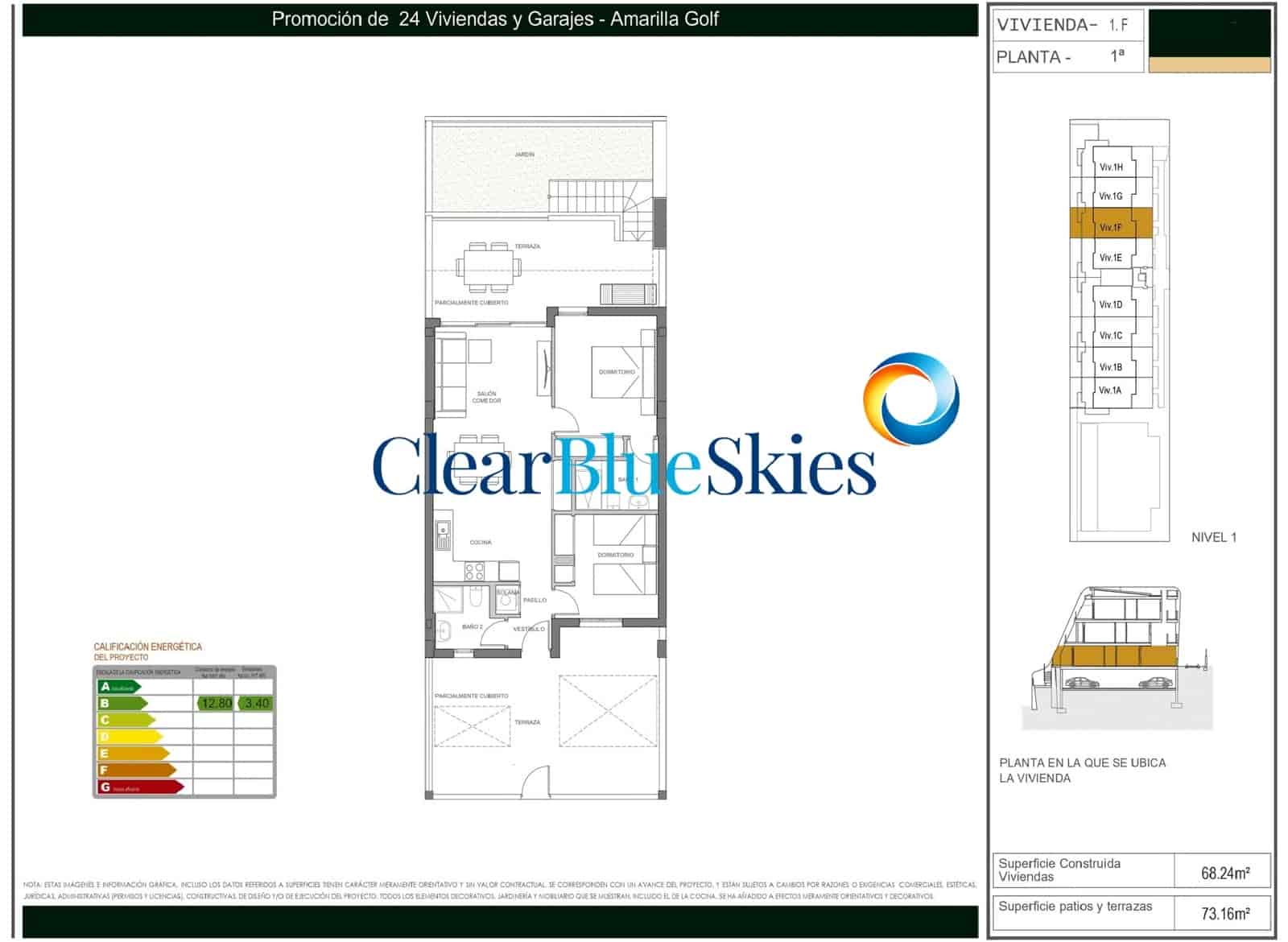 2 sovrum Lägenhet till salu i Amarilla Golf med pool garage - 430 000 € (Ref: 8176643)