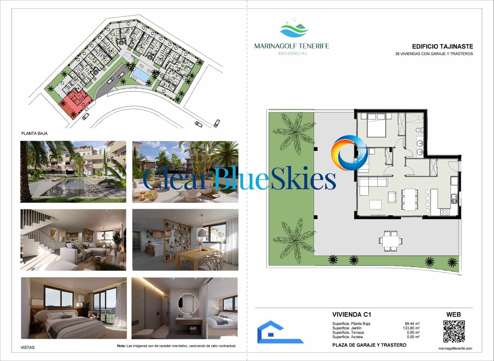 2 sypialnia Apartament na sprzedaż w Amarilla Golf z basenem garażem - 312 422 € (Ref: 9354203)