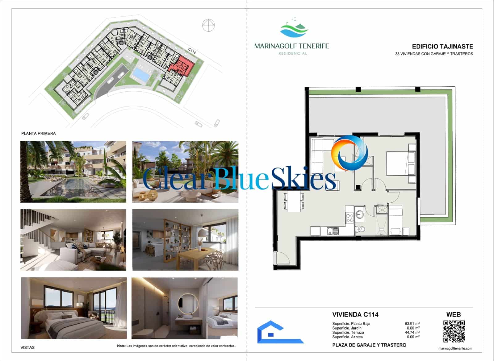 2 sypialnia Apartament na sprzedaż w Amarilla Golf z basenem garażem - 312 422 € (Ref: 9354203)