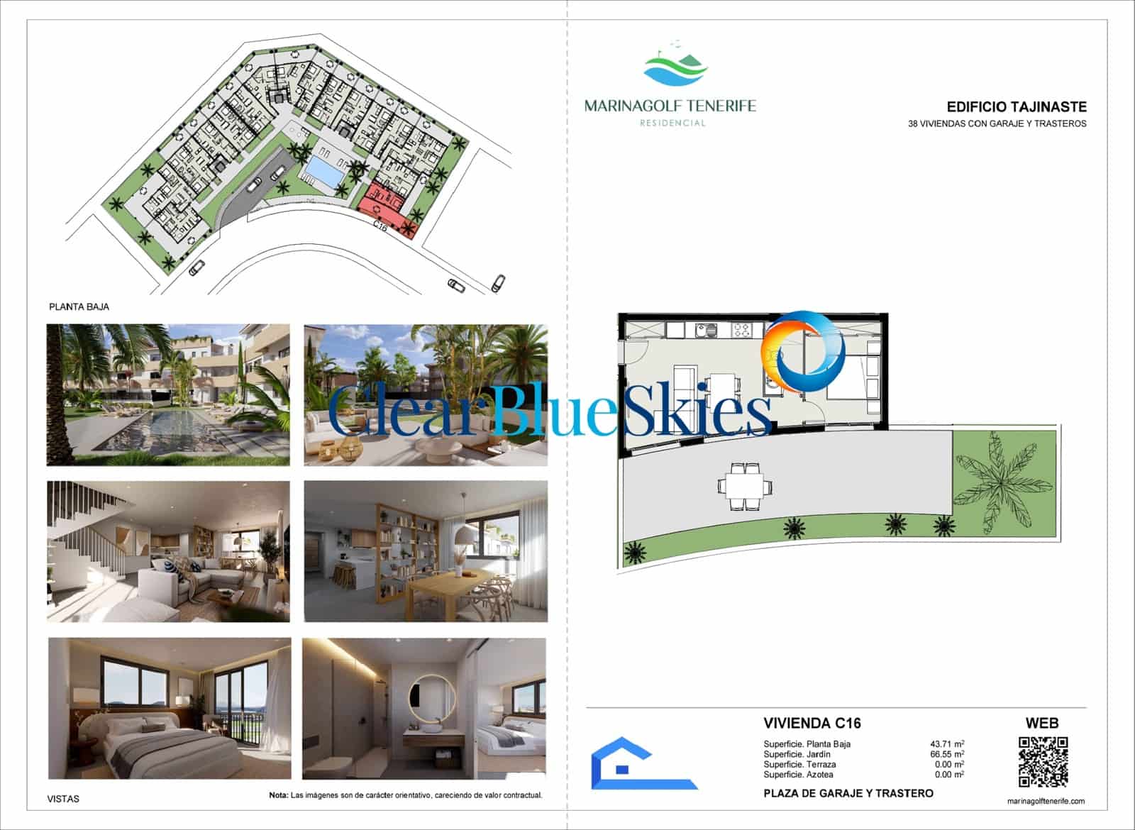 1 chambre Appartement à vendre à Amarilla Golf avec piscine garage - 274 579 € (Ref: 9354204)