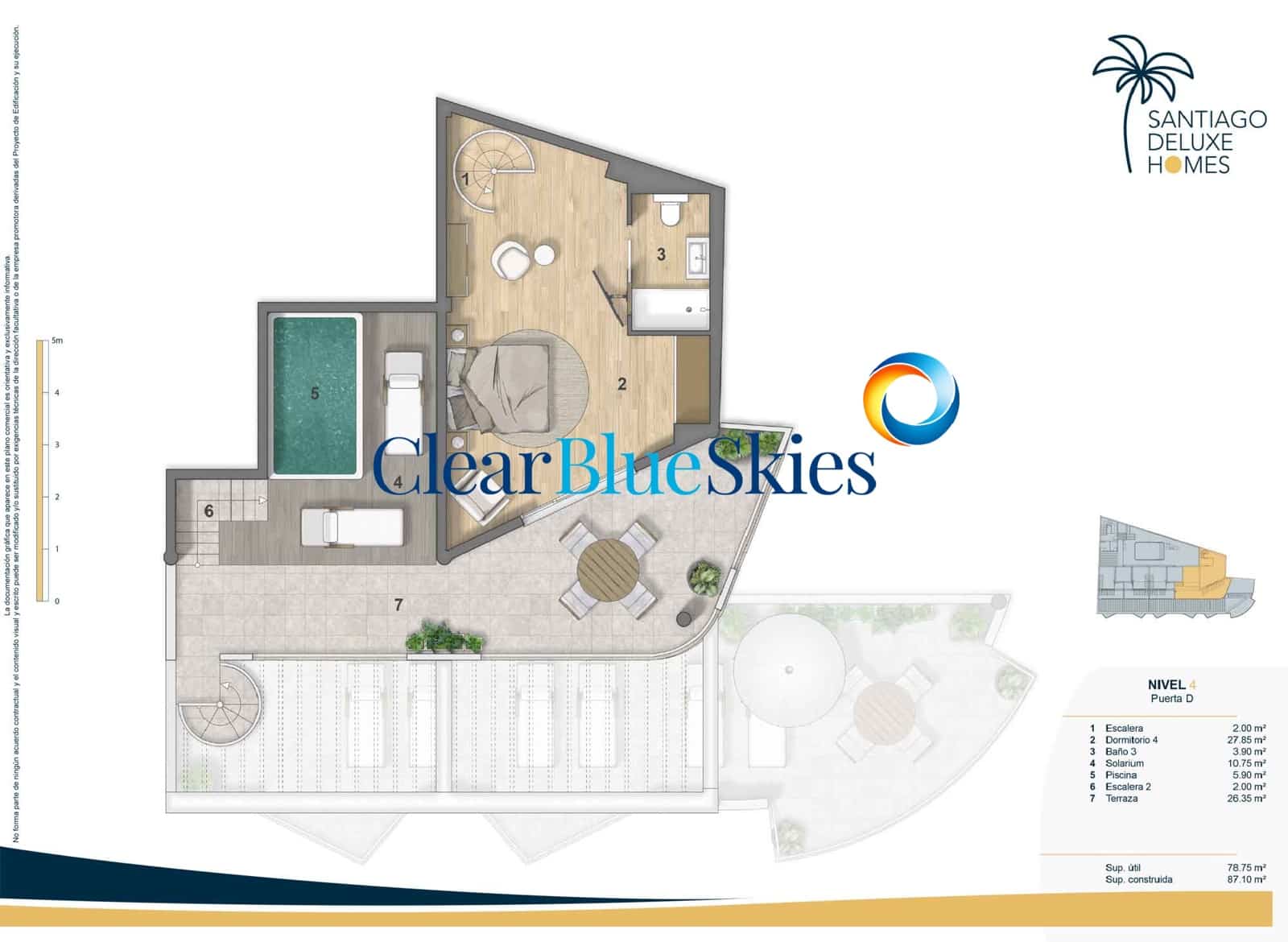 4 bedroom Penthouse for sale in Puerto Santiago with pool garage - € 1,150,000 (Ref: 9380057)