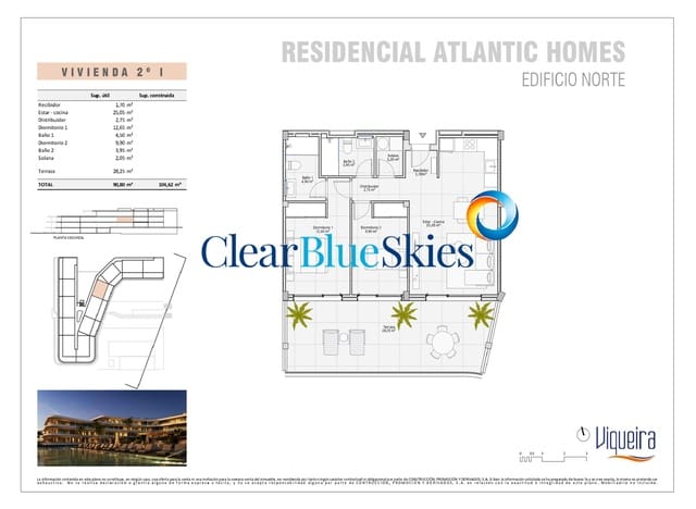 2 slaapkamer Appartement te koop in El Madroñal, Adeje met garage - € 840.000 (Ref: 9410062)