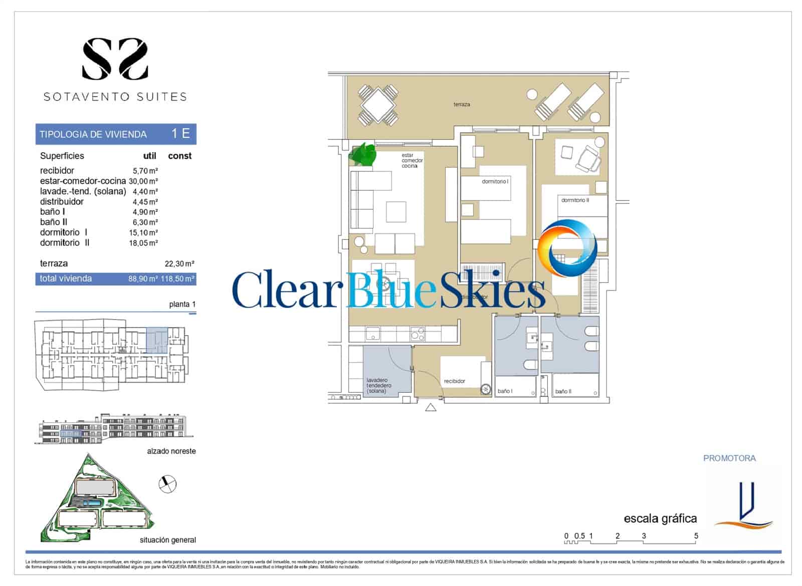2 soveværelse Lejlighed til salg i La Tejita med garage - € 445.000 (Ref: 9441994)