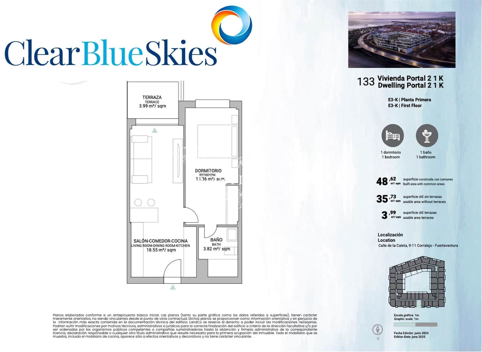 1 bedroom Apartment for sale in Corralejo with pool garage - € 196,000 (Ref: 9489952)