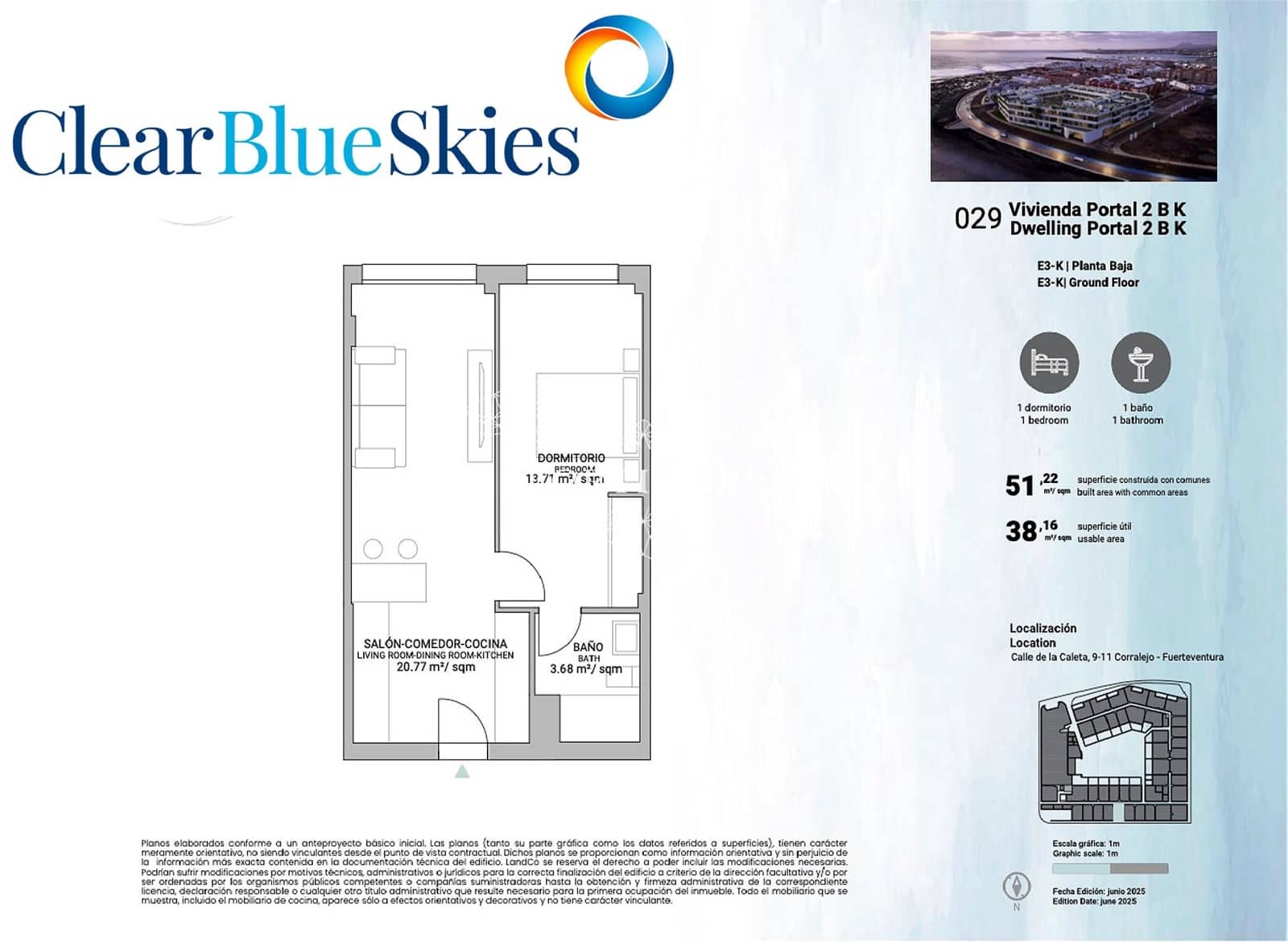 1 bedroom Apartment for sale in Corralejo with pool garage - € 196,000 (Ref: 9489952)