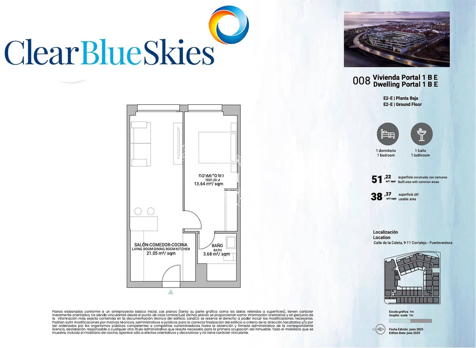 1 bedroom Apartment for sale in Corralejo with pool garage - € 196,000 (Ref: 9489952)