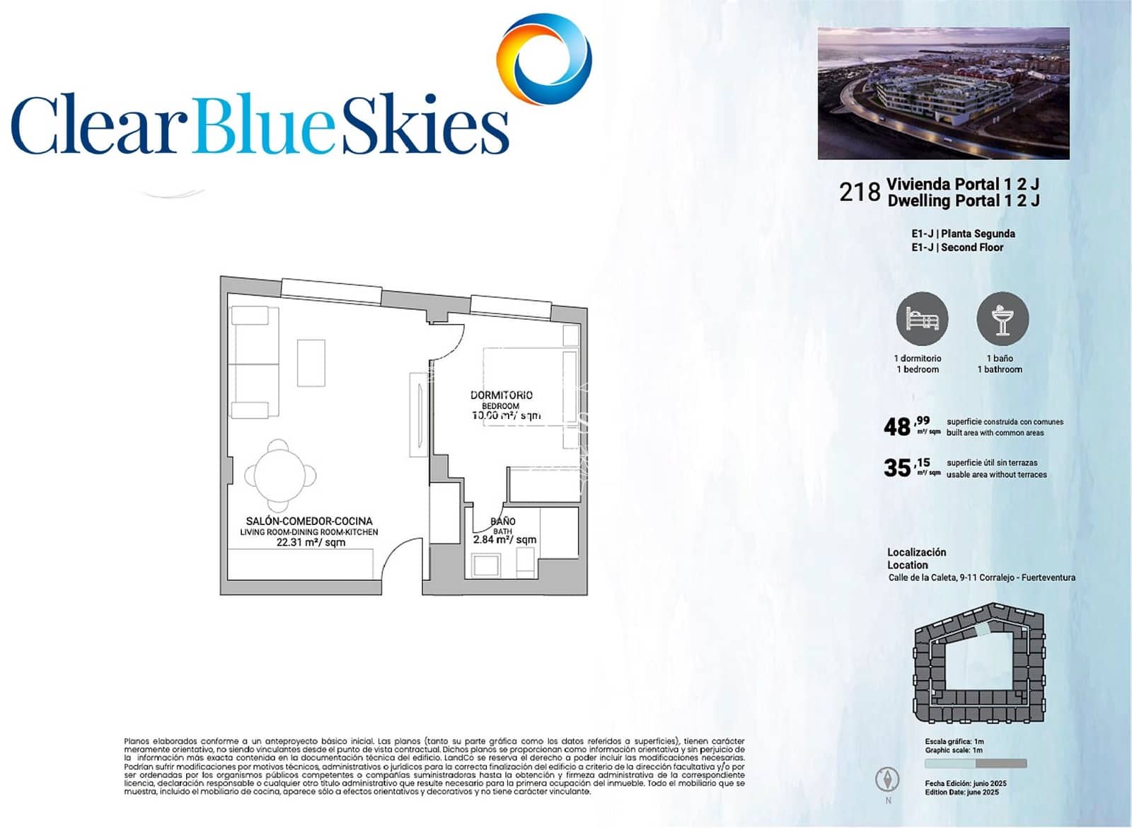 1 bedroom Apartment for sale in Corralejo with pool garage - € 196,000 (Ref: 9489952)