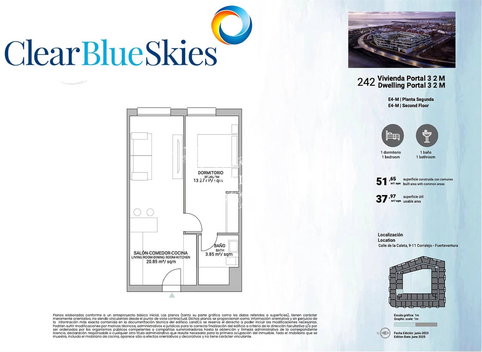 1 bedroom Apartment for sale in Corralejo with pool garage - € 196,000 (Ref: 9489952)