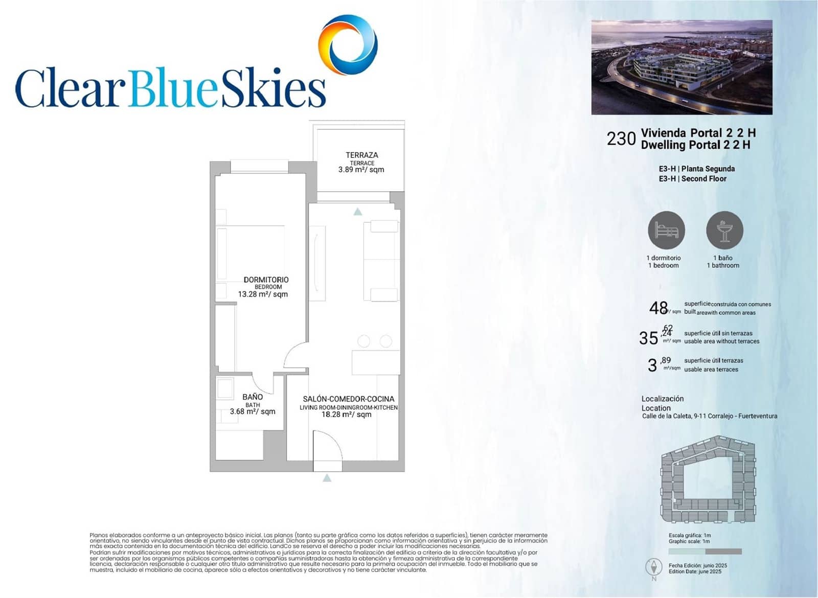 1 Zimmer Apartment zu verkaufen in Corralejo mit Pool Garage - 196.000 € (Ref: 9489952)