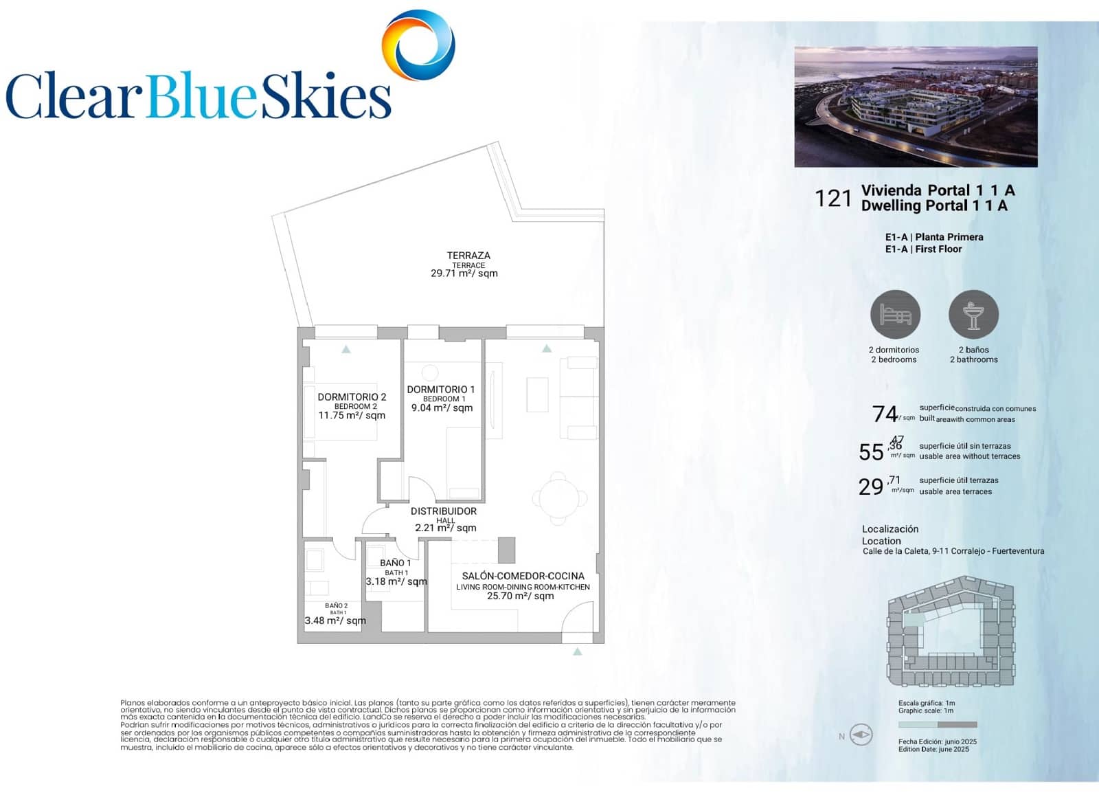 2 bedroom Apartment for sale in Corralejo with pool garage - € 276,000 (Ref: 9489953)