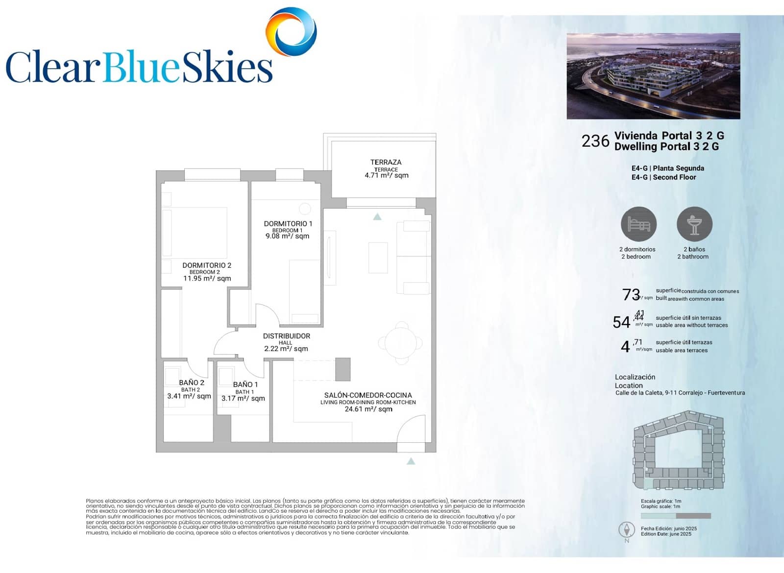 2 bedroom Apartment for sale in Corralejo with pool garage - € 276,000 (Ref: 9489953)