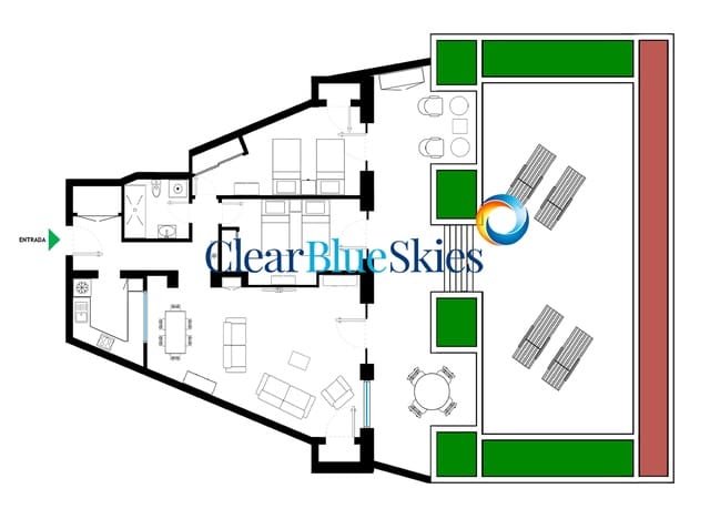 2 Zimmer Apartment zu verkaufen in Playa de las Americas, Arona - 799.000 € (Ref: 9552529)