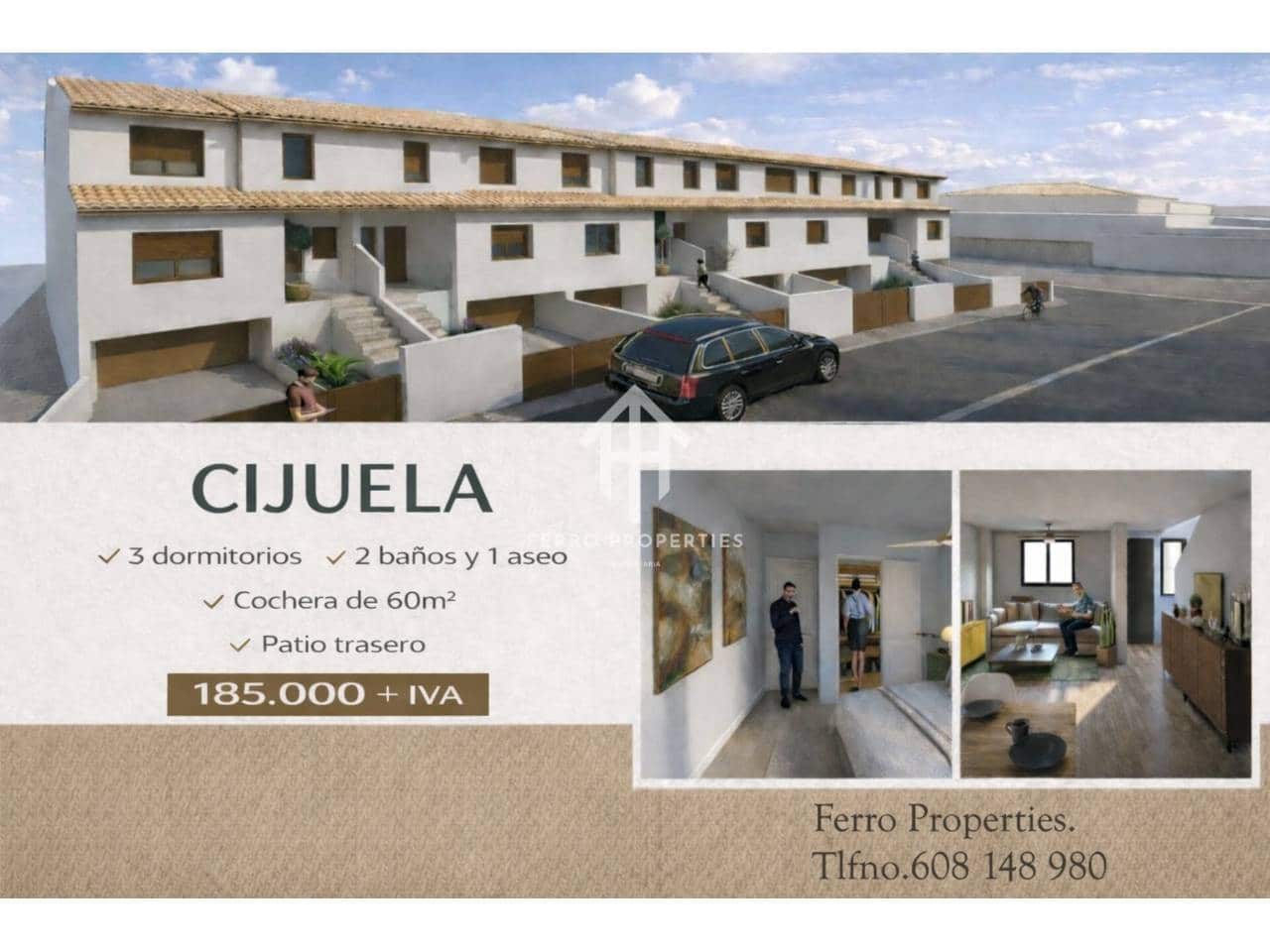 4 bedroom Townhouse for sale in Cijuela with garage - € 185,000 (Ref: 9782933)