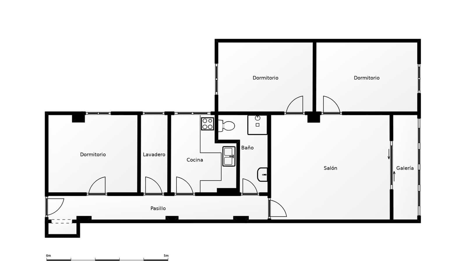 3 sypialnia Mieszkanie na sprzedaż w Guadix - 95 000 € (Ref: 9129133)