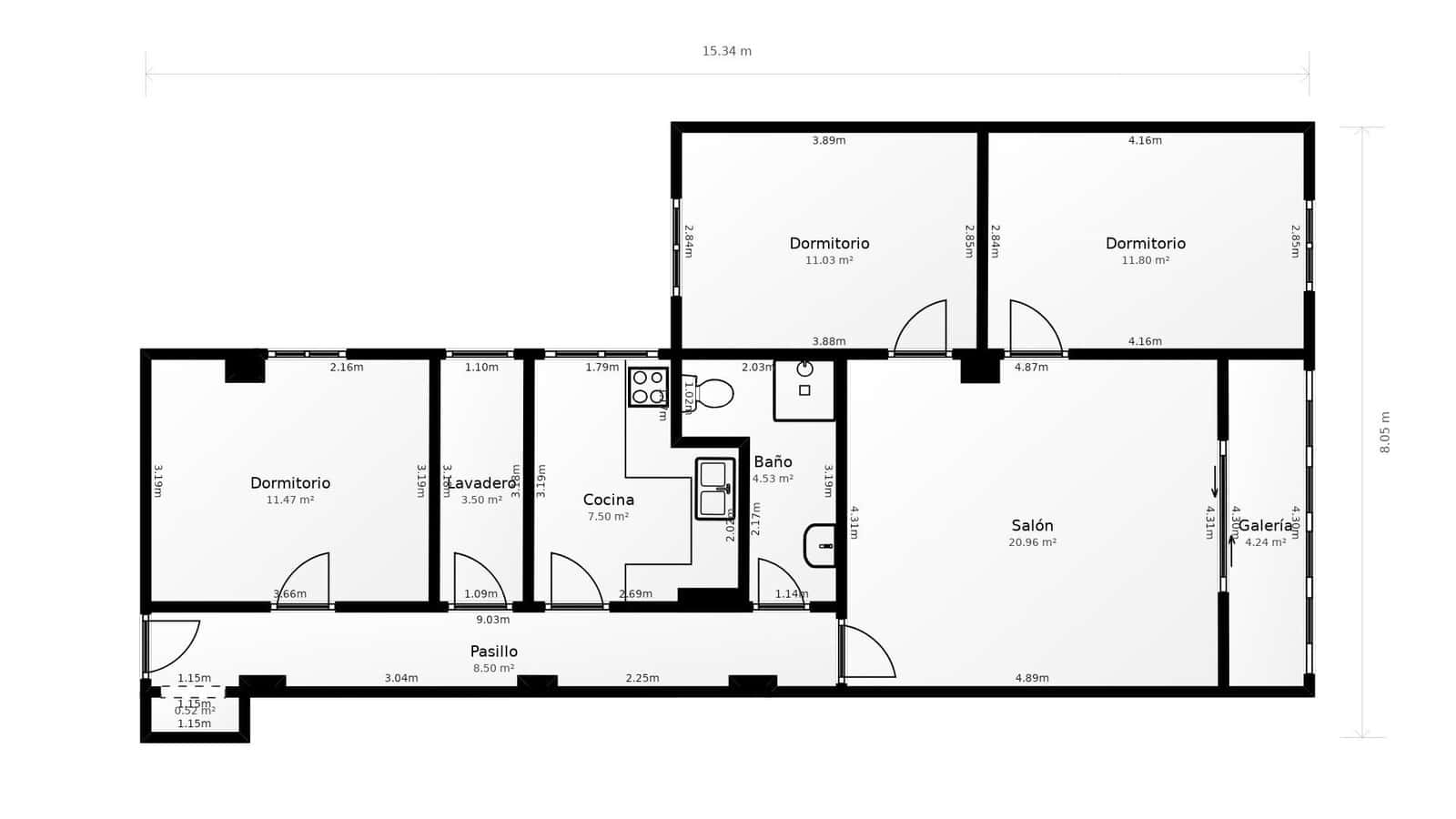3 sypialnia Mieszkanie na sprzedaż w Guadix - 95 000 € (Ref: 9129133)